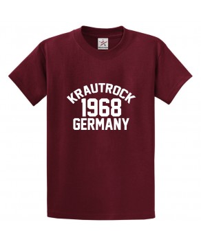 Krautrock 1968 Germany Classic Unisex Kids and Adults T-Shirt for Music Lovers
